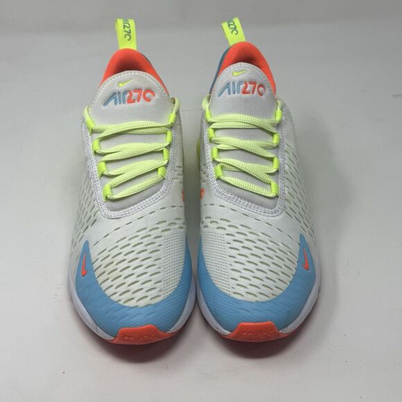 Nike Air Max 270 GS Shoes Sneakers Womens 8.5 Blue Barely Volt CJ9940-400 - Picture 6 of 16